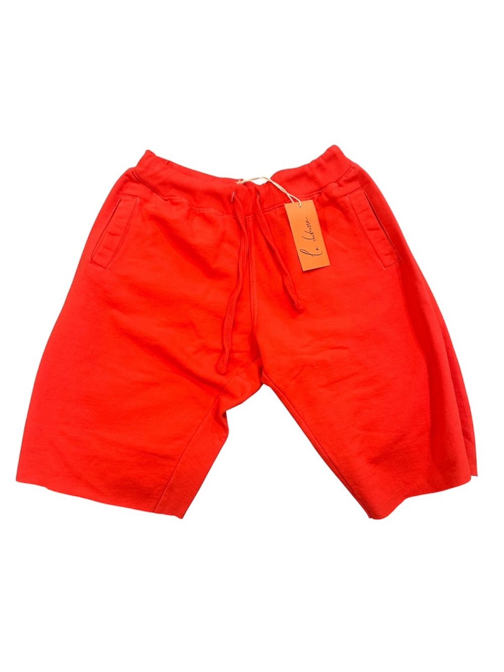 Women's Vibrant Red Drawstring Bermuda Shorts